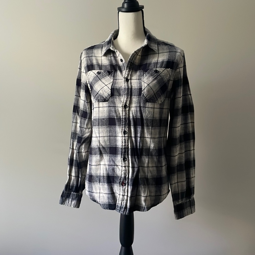 Sonoma girls button up flannel